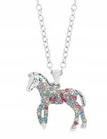 Naszyjnik Magiczny Kucyk Cyrkonie Celebrytka Konik
