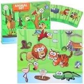 Układanka Puzzle Tablica Magnetyczna Suchościeralna Safari Zwierzęta 60 el.