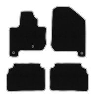 Dywaniki welurowe CARLUX-SILVER do Kia Soul EV 2013-2019, czarne
