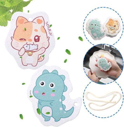 Zmywak Kuchenny Gąbka do Mycia Naczyń Eko 2szt na Arena.pl