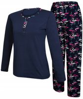 PIŻAMA BAWEŁNIANA DAMSKA DŁUGI RĘKAW JAKOŚĆ ghost