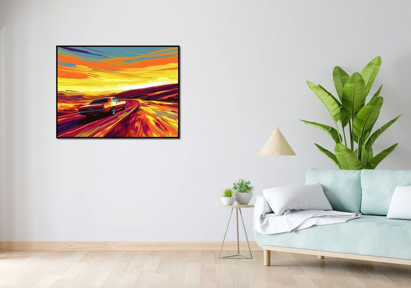 Plakat 100x75cm Pędź Przed Siebie zdjęcie 4