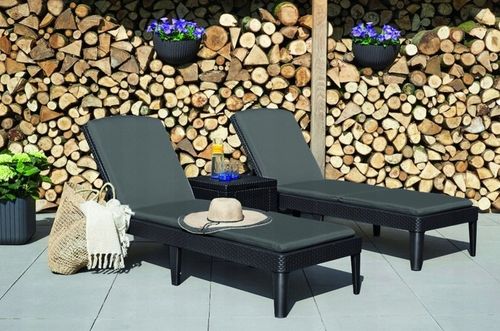 LEŻAK OGRODOWY REGULOWANY SKŁADANY KETER JAIPUR GRAFIT na Arena.pl