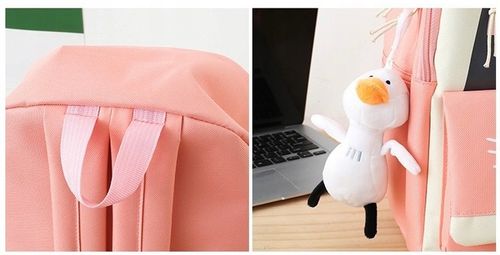 PLECAK SZKOLNY KOT KOTEK DLA DZIEWCZYNKI Z KOTKIEM PIÓRNIK + TOREBKA 5w1 na Arena.pl