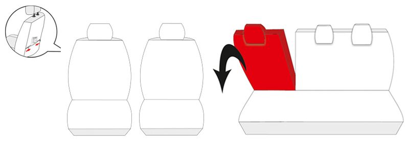 Toyota Yaris III od 2011 Pokrowce dopasowane na miarę zdjęcie 6