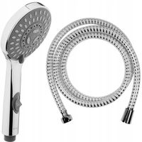 ZESTAW PRYSZNICOWY SŁUCHAWKA + WĄŻ 2m GŁADKI BIAŁY