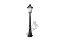 LAMPA B10 Z KLOSZEM ŻELIWNYM ŚREDNIM 1-OŚW. ŻELIWNA LAMPA OGRODOWA RETRO ELEGANCKA DO OGRODU ZEWNĘTRZNA