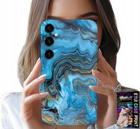 ETUI DO SAMSUNG GALAXY S24 FE - MARMURKOWE WZORY OBUDOWA CASE + FOLIA