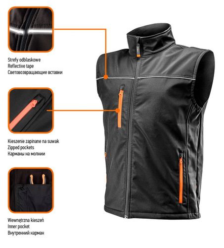 Bezrękawnik roboczy softshell, rozmiar S na Arena.pl