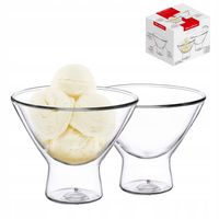 2 x Zestaw 2 szt pucharki termiczne do lodów 300 ml