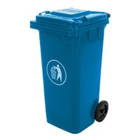 KOSZ NA ŚMIECI 120 L NIEBIESKI – PAPIER