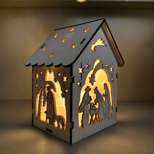 Lampion na Roraty lampion Adwentowy drewniany Lampion + LED Piękne Gwiazdki na Arena.pl