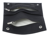 Etui na Tytoń w Jednolitym Kolorze bez Wzorów Portfel Czarny