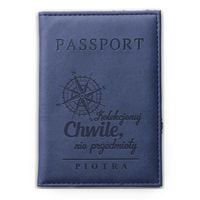 ETUI na PASZPORT pokrowiec NADRUK GRAWER + IMIĘ PREZENT dla PODRÓŻNIKA