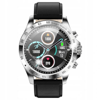 SMARTWATCH MĘSKI ZEGAREK CIŚNIENIE PULS KROKI SEN POGODA POLSKI JĘZYK+SZKŁO