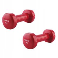 Zestaw Hantli ciężarków do ćwiczeń winylowe 2x2kg