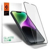 Szkło hartowane Spigen Glass FC na iPhone 13 / 13 Pro / 14 / 16e - czarne