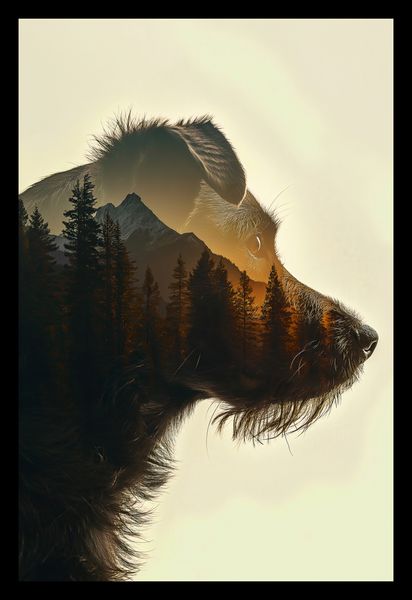 Plakat 20x30cm Psi Duch Lasu zdjęcie 2