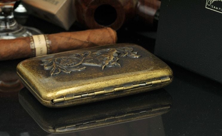 Etui Na Papierosy - Cygarniczka W Stylu Vintage zdjęcie 6