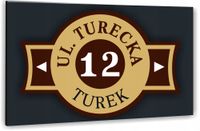 Tabliczka Tablica ADRESOWA ALUMINIOWA Numer domu 30x20 cyfry ulica dibond