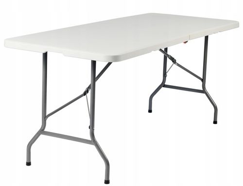 STÓŁ CATERINGOWY SKŁADANY WALIZKA BANKIETOWY OGRODOWY 180 CM WYTRZYMAŁY na Arena.pl