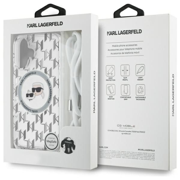 Etui Karl Lagerfeld do iPhone 16, Przezroczysty, MagSafe zdjęcie 7