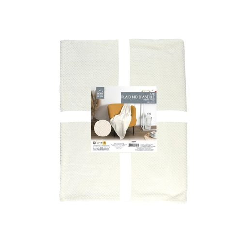 Koc/ Pled Honeycomb kremowy 120x150cm na Arena.pl