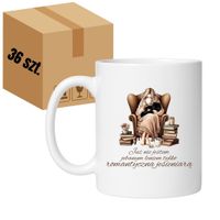 KUBEK "JUŻ NIE JESTEM JEBANYM LENIEM TYLKO ROMANTYCZNĄ JESIENIARĄ" Wzór - Klasyczny 330 ml - 36 sztuk