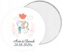 LUSTERECZKO prezent podziękowanie dla gości ŚLUB WESELE grafika twój tekst