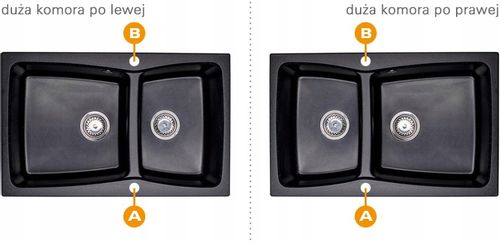 ZLEW ZLEWOZMYWAK GRANIT 8 kolorów 80x50 + SYFON na Arena.pl