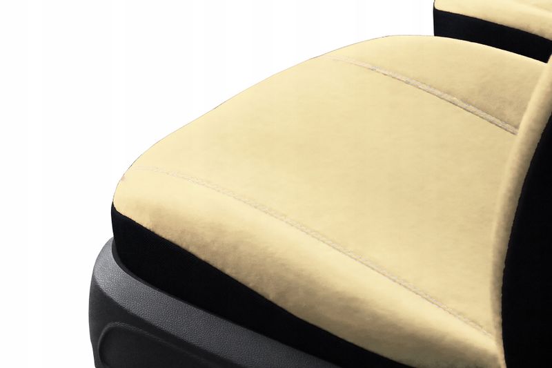 Pokrowce uniwersalne Comfort alkantara beżowe zdjęcie 5