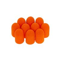10x AlleMed Kapturki do pedicure 7 mm #150 Fabric Podo Pomarańczowy Orange