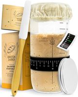 ZESTAW STARTOWY DO ZAKWASU DO ROBIENIA CHLEBA SŁOIK FERMENTACYJNY 600ml