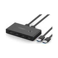 Przełącznik Switch Box UGREEN 30768B, USB 3.0 (czarny)