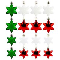 16x Bombki Choinkowe Świąteczne Nietłukące Kolorowe Zestaw Bombek Choinkę