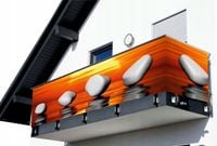 Osłona balkonowa NA WYMIAR na balkon widok kamień