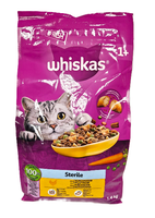 WHISKAS SUCHY STERILE KURCZAK 1,4KG