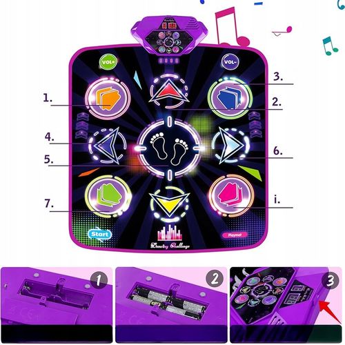 MATA DO TAŃCZENIA MUZYCZNA TANECZNA DLA DZIECI GRA INTERAKTYWNA TAŃCA ZABAW na Arena.pl