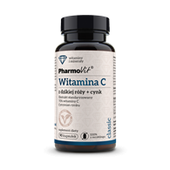 Witamina C z dzikiej róży i cynkiem 90 kapsułek - Pharmovit