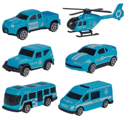 NIEBIESKI ZESTAW 3W1  CIEŻARÓWKA POLICJA na Arena.pl