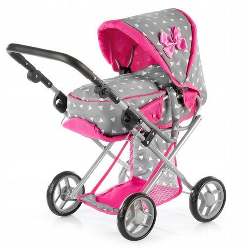 WÓZEK DLA LALEK GŁĘBOKI SPACERÓWKA GONDOLA 3w1 KINDERPLAY TORBA POŚCIEL na Arena.pl