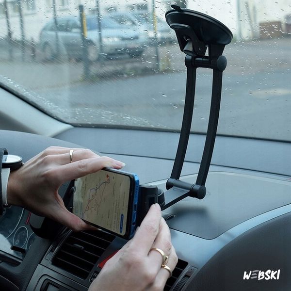 UCHWYT NA TELEFON TABLET DO SAMOCHODU SZYBA KOKPIT zdjęcie 6