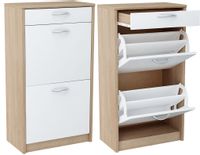 Komoda Julia 2K1S K034 92x50x28 cm Dąb Sonoma - Biały 92x50x28 cm