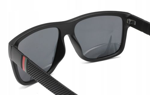 OKULARY PRZECIWSŁONECZNE MĘSKIE POLARYZACYJNE Z ETUI GRATIS DUŻE CZARNE na Arena.pl
