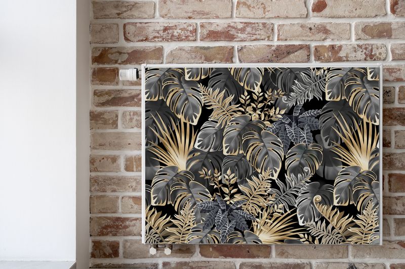 Mata MAGNETYCZNA Grzejnika Liście Bananowca Palma Rośliny 120cm x 60cm zdjęcie 6