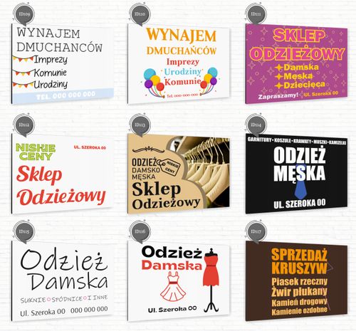 nadruk UV TABLICZKA reklamowa szyld SPRZEDAŻ KRUSZYW DIBOND 40x30 cm na Arena.pl