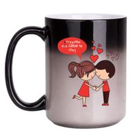 KUBEK "WSZYSTKO BEZ CIEBIE TO CHUJ" Wzór - Duży Magiczny 450 ml
