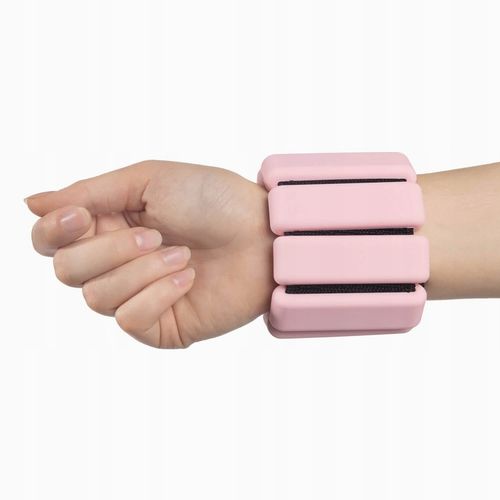 Obciążniki do Ćwiczeń Regulowane Silikonowe Damskie 2x 0,45 kg Różowe DrFit na Arena.pl