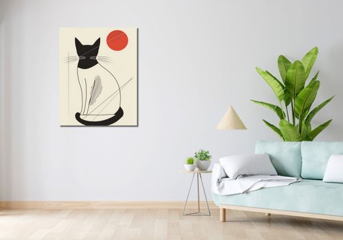 Obraz 70x90cm Czerwony Krąg na Arena.pl