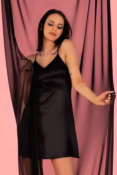 KOSZULKA NOCNA Z SATYNY STRINGI KLASYCZNA L zdjęcie 5